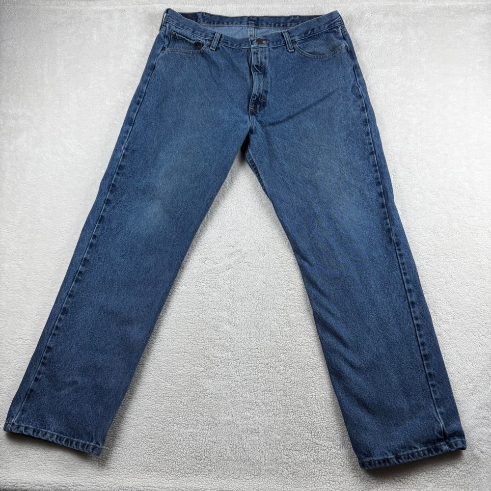 Wrangler Premium Men's Blue‎ Jeans Vintage Y2K Comfort Fit 38x32 Denim